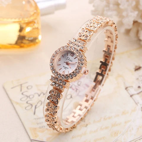 Womens Classic Fashion Watch Imported Girls luxury wrist watch jewelry set.