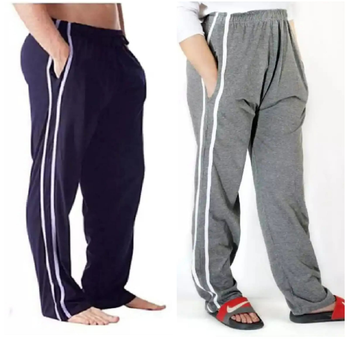 Pack of 2 - Sleepwear Pajama, Trouser | Joggers Sweatpants | Straight Leg Casual Loose Fit Running Athletic | Trouser Pants | with Pockets for Men - Multicolor