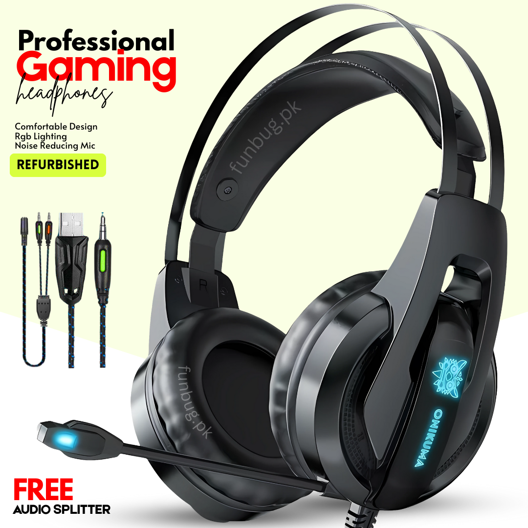 100% Original Branded Gaming Headset RGB with Noise Reducing