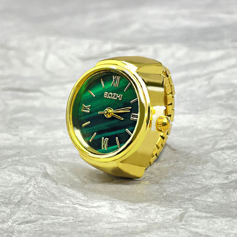 Hot Selling Finger Watch Ring Creative Movement Fashion Accessories Vintage Alloy Shell Quartz Watch Men Jewelry Women 