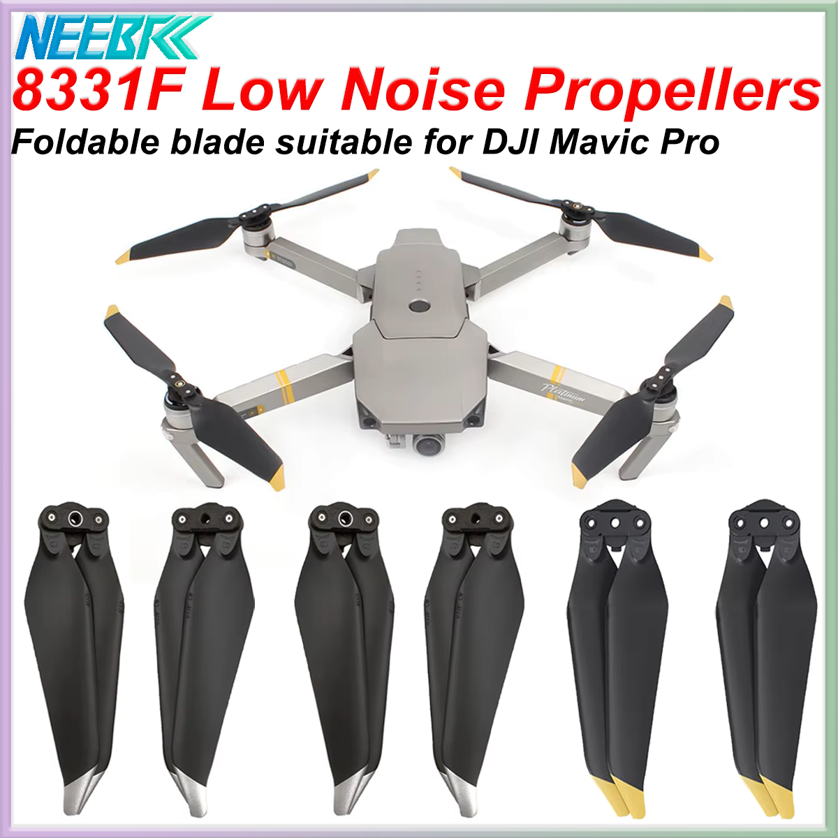 4/8PCS 8331 Foldable Propeller Blade Low Noise Quick-Release for DJI Mavic Pro Platinum Dron Prop for Mavic Pro Accessories Part
