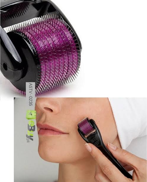Derma Roller for Hair & Skin 0.5MM Beard Growth - Microneedling Roller Beard Dermaroller for Face Body Scalp Men Women