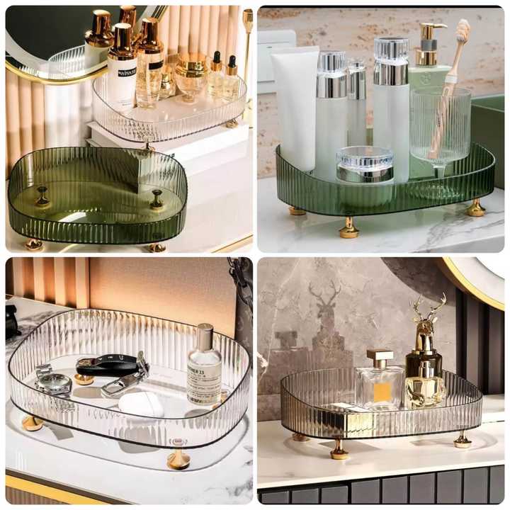 Makeup Organizer Cosmetic Storage Box | Large Capacity Perfume & Lipstick Holder | Makeup Display Organizer | Random Colors