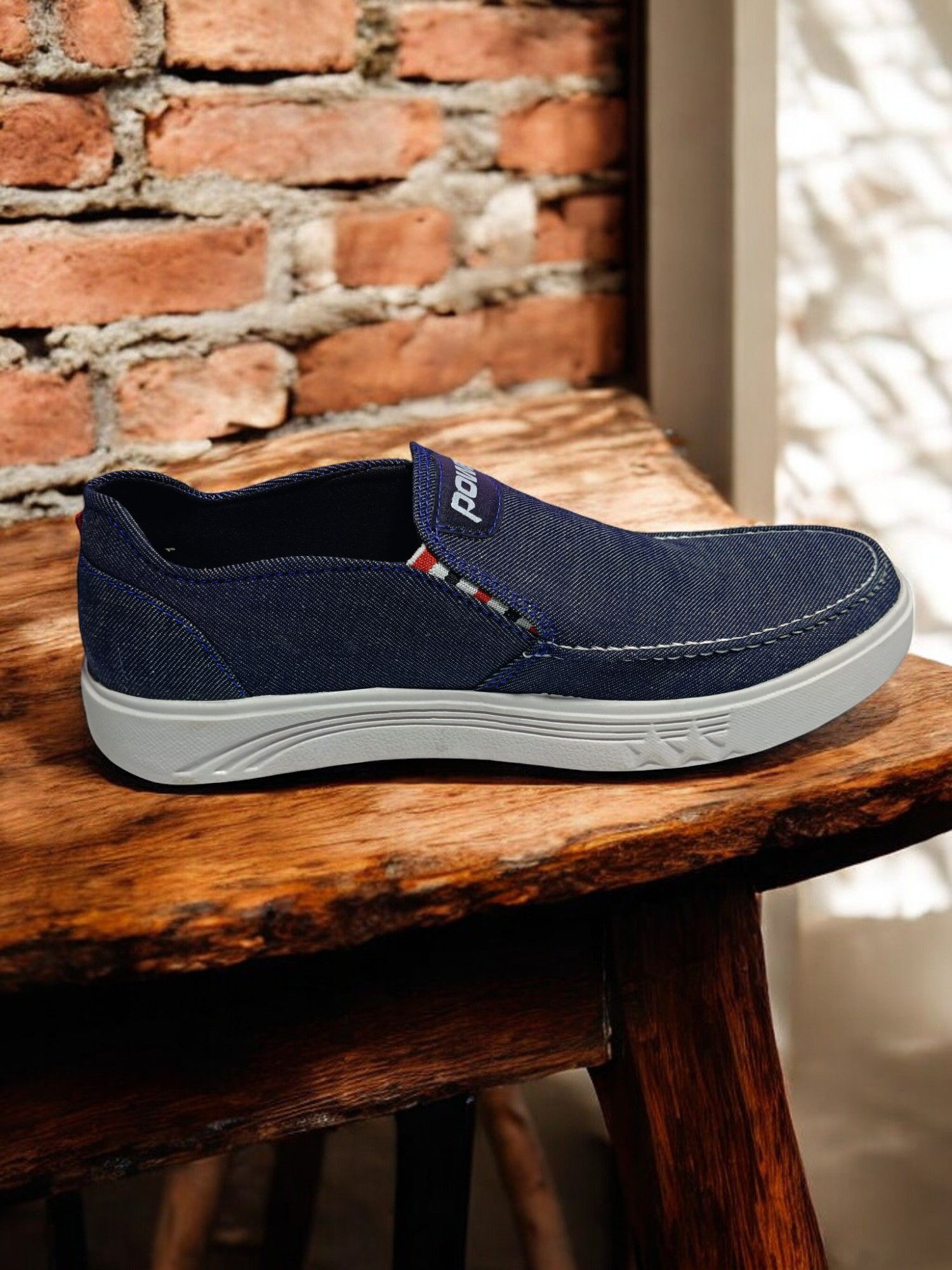 New Mens Denim Jeans Canvas Sneakers shoes for men