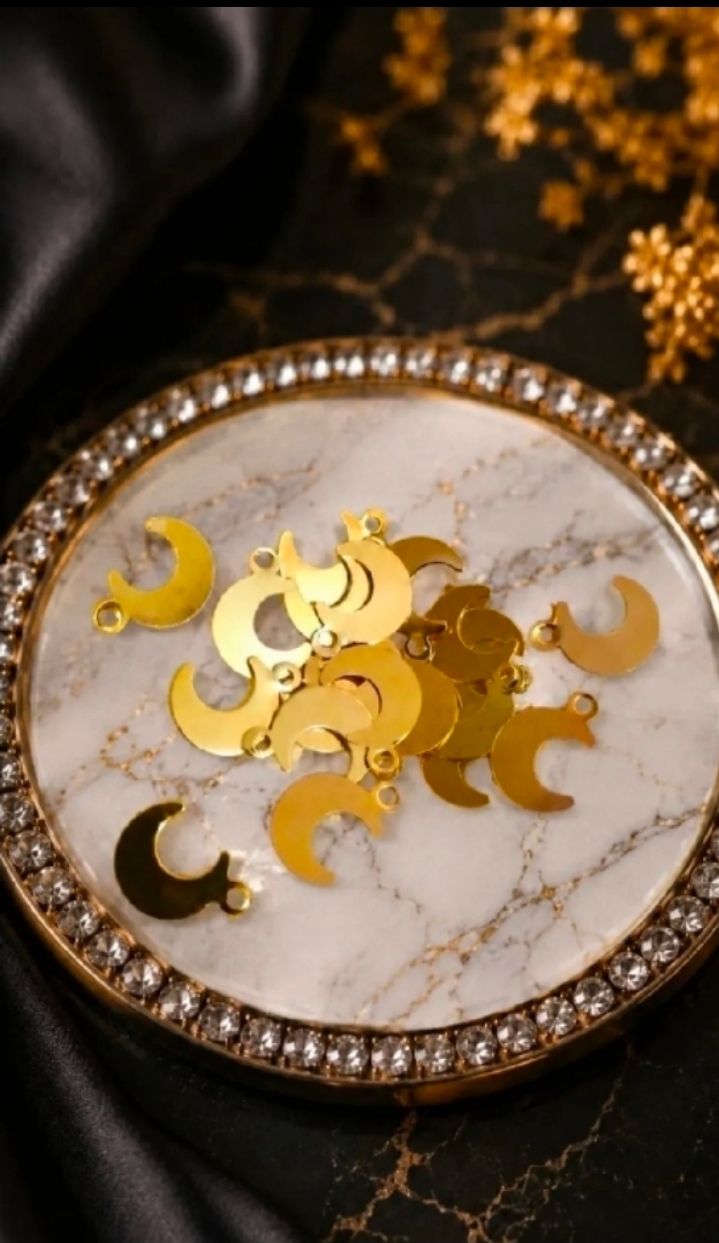 20 /50 /100 Pcs Stainless Steel Star And Moon Charms For Jewellery Making Supplies - DIY Accessories Bracelets Necklace Earrings