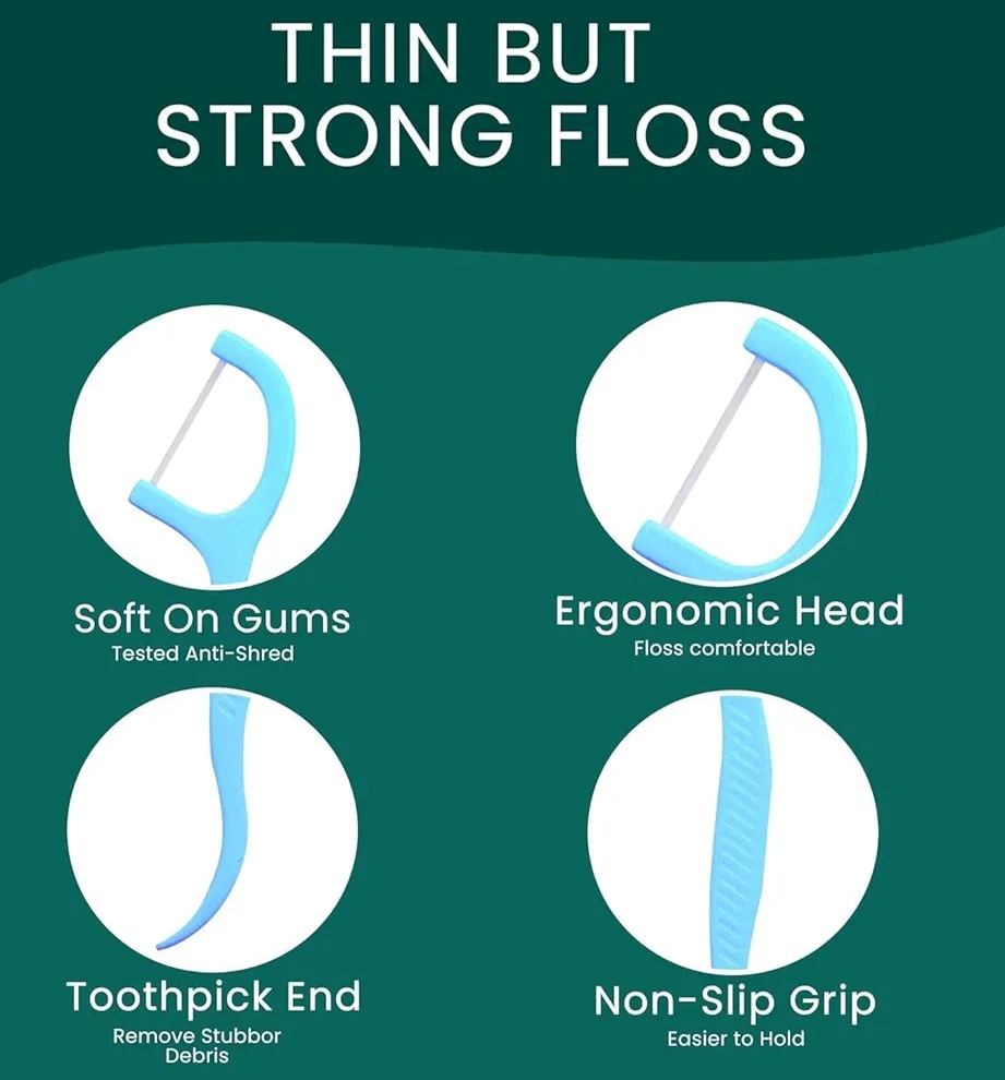 Pack of 3 Boxes | N Dental Floss Sticks | Eco-Friendly, Strong & Gentle Floss Picks | Oral Care for Healthy Teeth & Gums | Plastic Waste Reducing Dental Hygiene Solution ew Arrival 90pcs