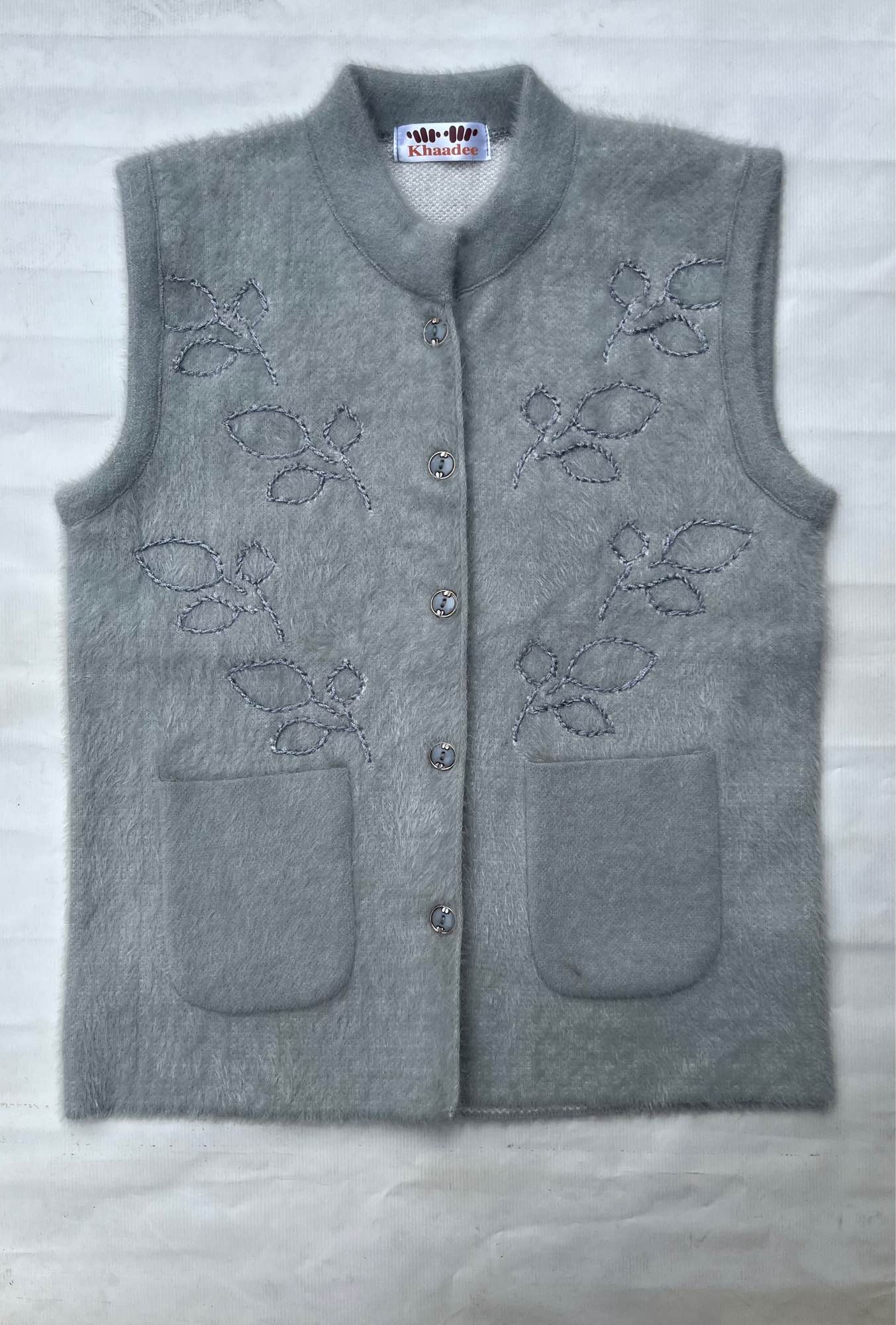 Sleeveless Wool Cardigans for Women - Soft, Stretchable, Premium Quality with Broach Pin, Standard Size