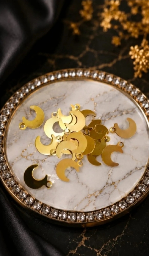 20 /50 /100 Pcs Stainless Steel Star And Moon Charms For Jewellery Making Supplies - DIY Accessories Bracelets Necklace Earrings
