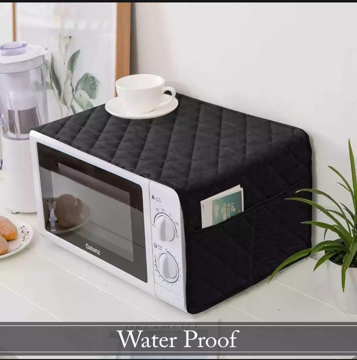 Oven Cover Microwave Dust Cover Waterproof Double Pocket Storage Bag Microwave oven cover full size with 4 Pockets