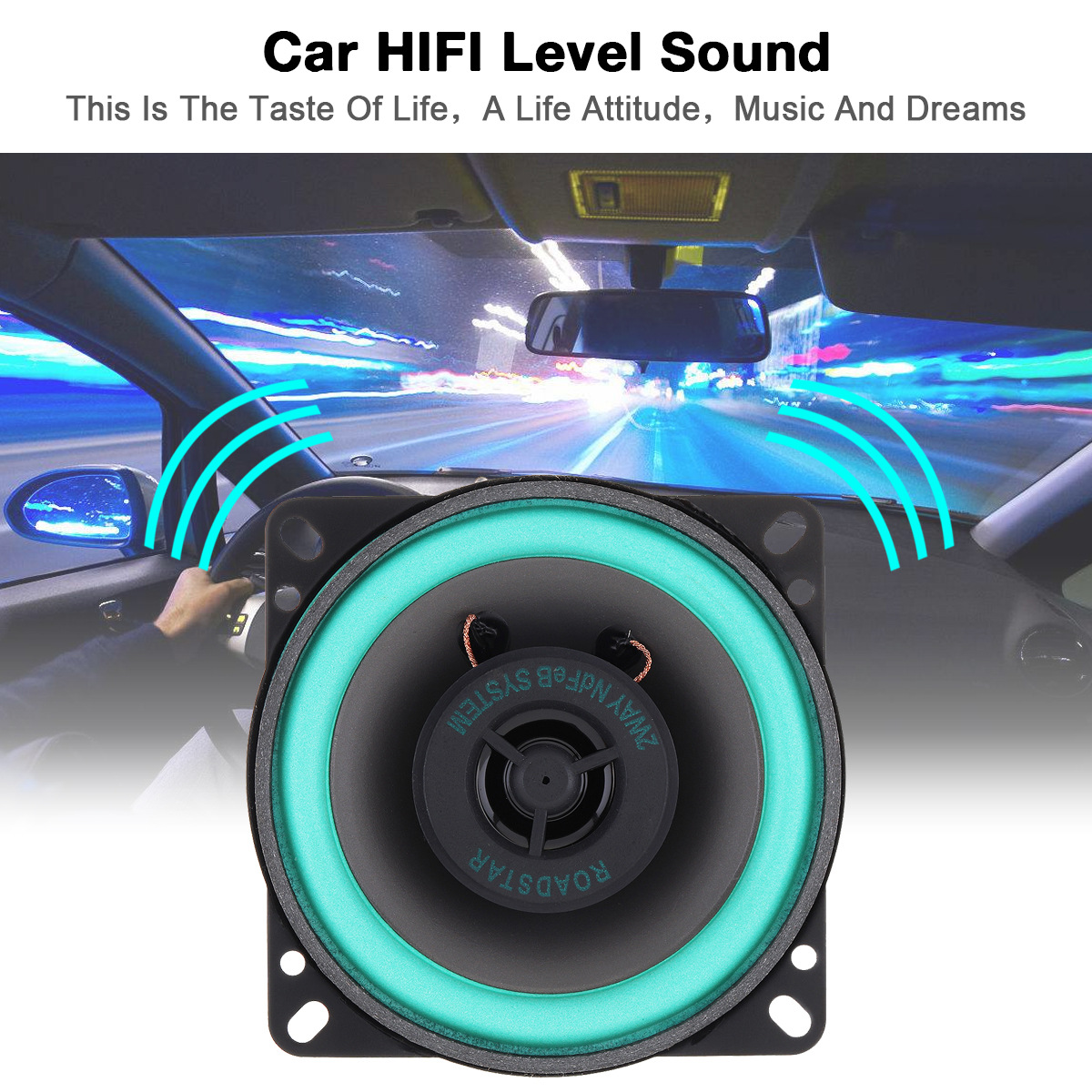 4/5/6.5 Inch Car Speakers HiFi Coaxial Subwoofer Universal Automotive Audio Music Full Range