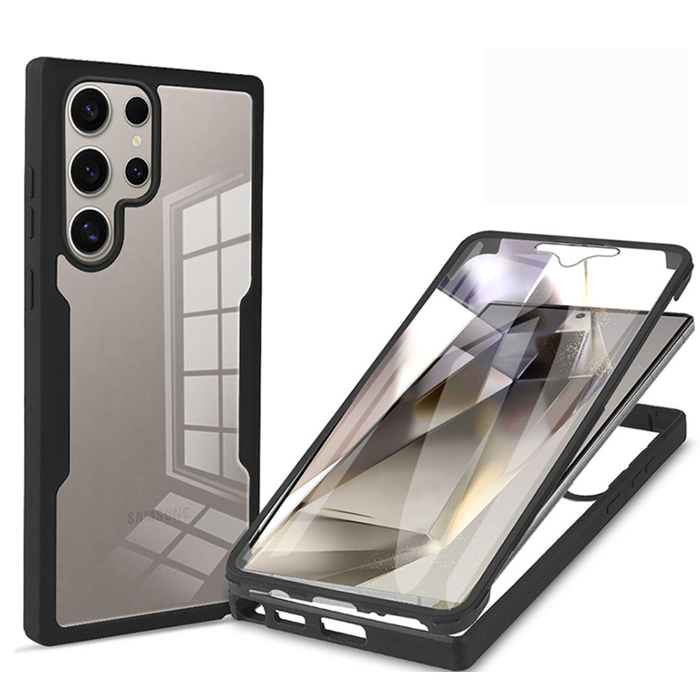 360 Full Body Screen Protector Transparent Case For   S25 S24 Ultra S23 S22 Plus S21 S25Edge Shockproof Phone Cover