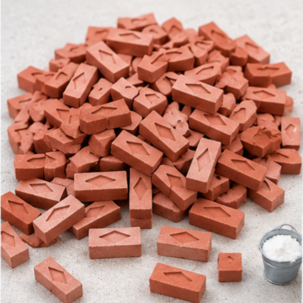 120 PCS Mini Bricks for Miniature House Building | DIY Crafts | Doll House Construction | School Project Building Blocks