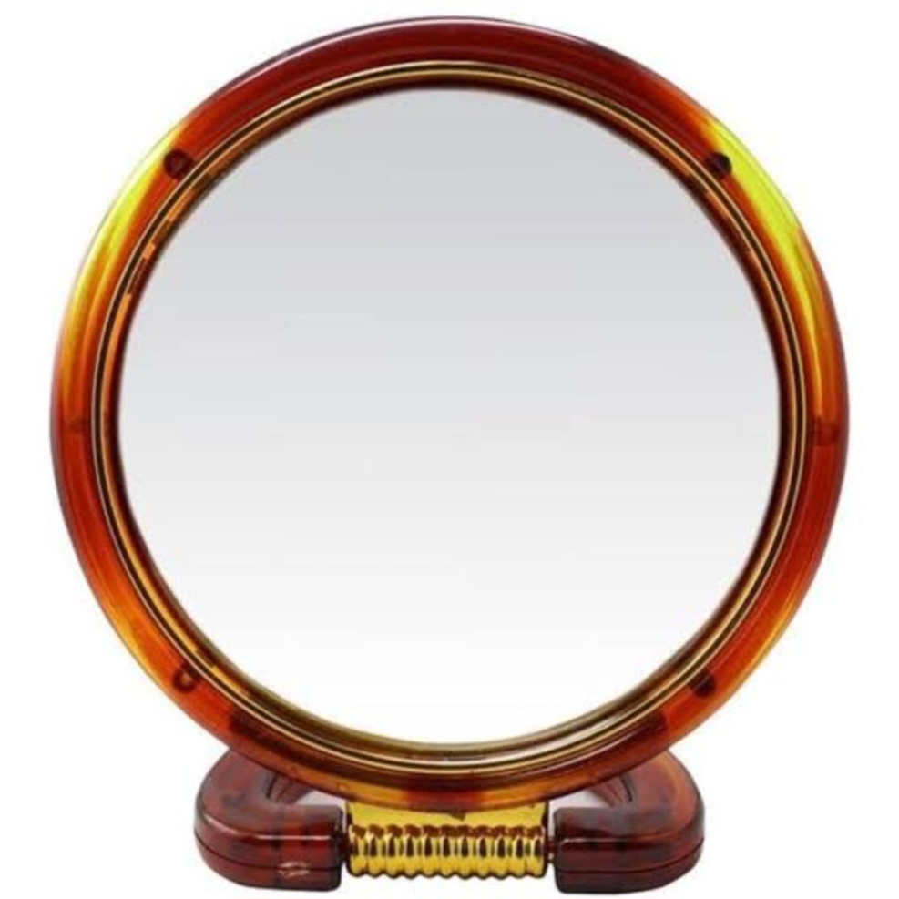 Double Both Sides Round Beauty Makeup Stand Mirror For Bathroom/Dressing Table/Shaving/Parlours & Salon 3 Sizes Are Available Small,Medium,Large