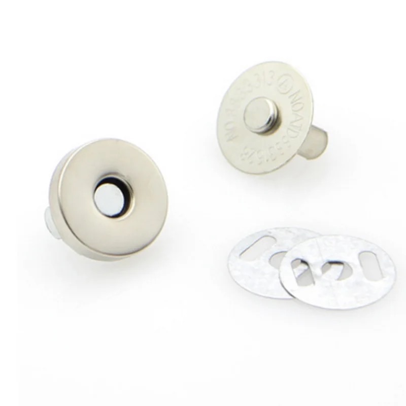 4x10sets/lot Magnetic Snap Fasteners Clasps Buttons Handbag Purse Wallet Craft Bags Parts Accessories Adsorption Buckle 18mm