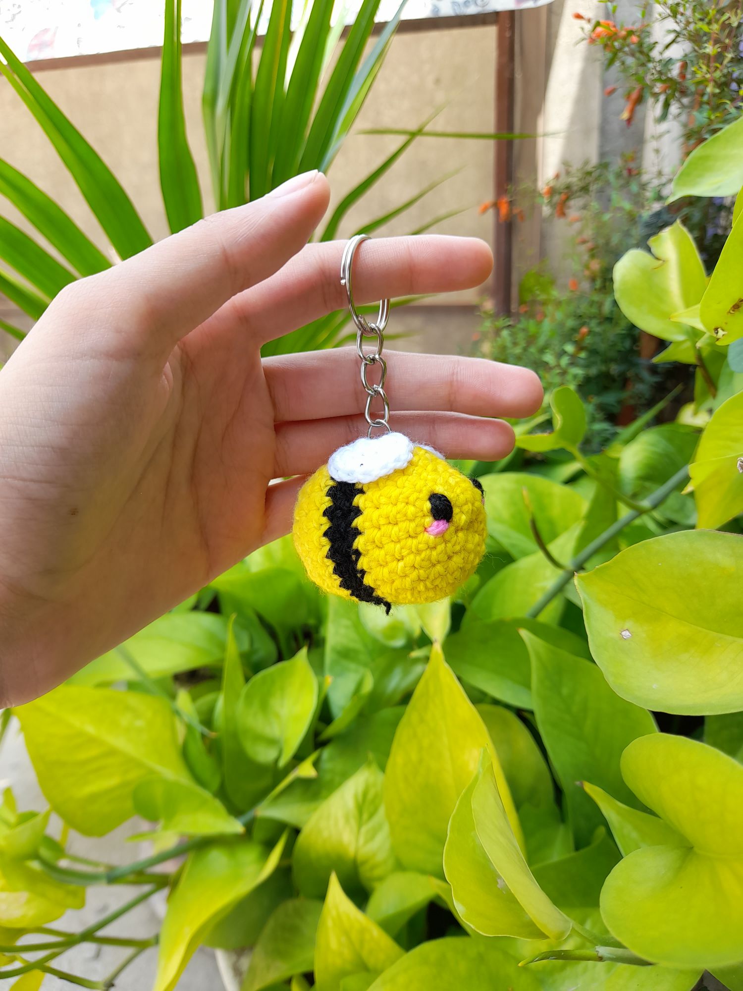 2Pcs Crochet Hook Keychain Kit Mini Creative Keychains Zinc