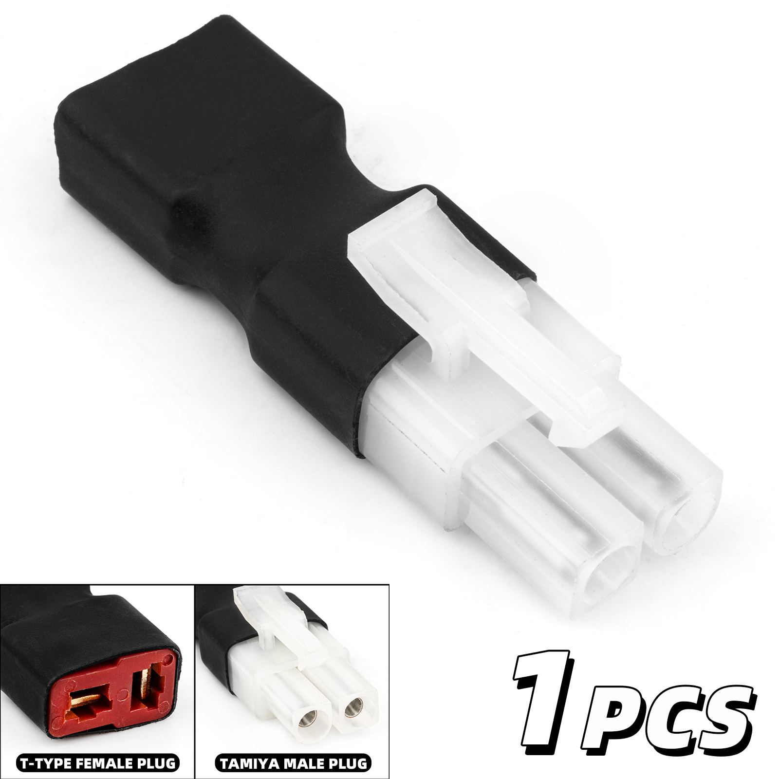 RCXAZ Battery Adapter Plug XT60 TAMIYA TRAXXAS T-TYPE Adapter DIY For RC Car Ship Helicopter Quadcopter LiPo Battery Connector