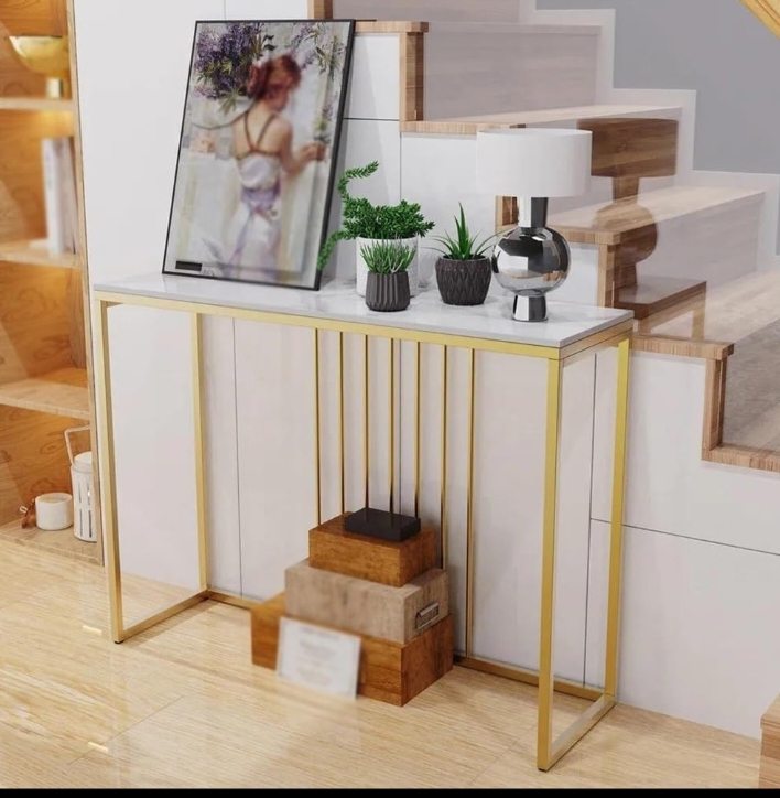 Marble and metal console table for every Room like entry way hallway