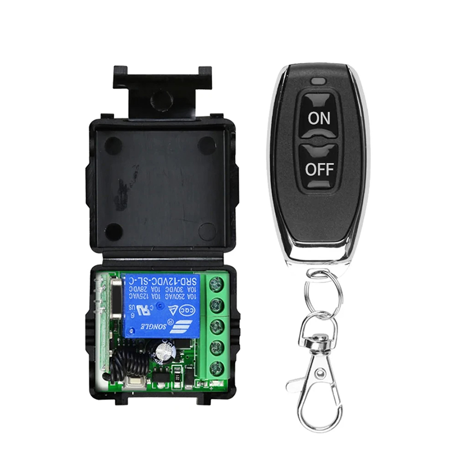 DC 12V RF 433Mhz Wireless Remote Control Switch Relay 1CH Receiver Module For LED Door Electromagnetic Lock DIY