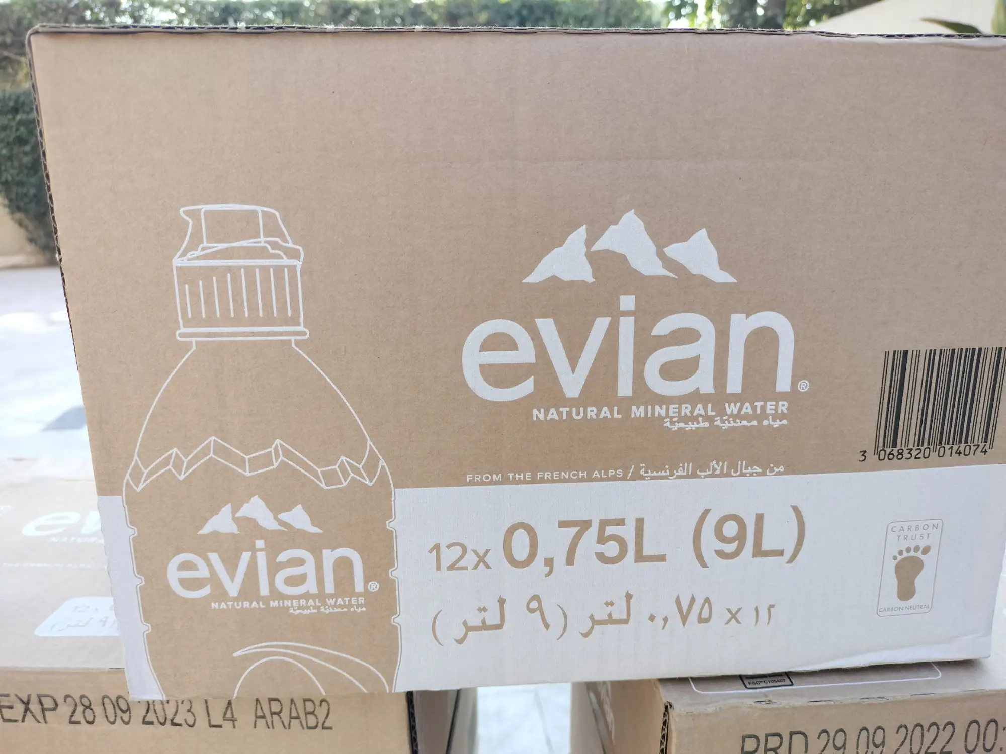 Evian Natural Mineral Water with Sports Cap 12 x 750 ml Online at