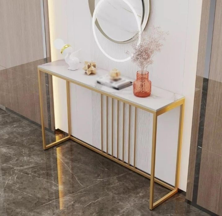 Marble and metal console table for every Room like entry way hallway