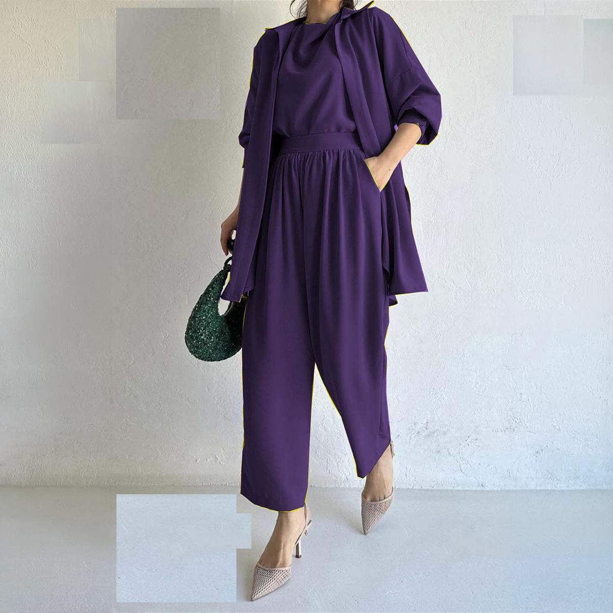 Paristaan Stitched Stylish Western Wear Jumpsuit 3Pcs Dress For Women and Girls