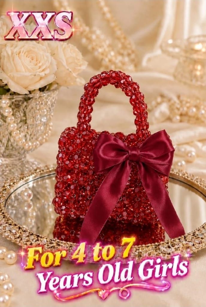Elegant Mini Handmade Pearl Bag With Ribbon Bow – Versatile Design for Crossbody and Shoulder Carry - Wedding Clutch