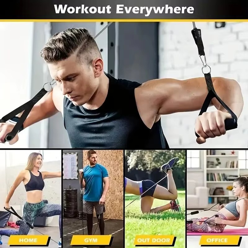11 Pcs Power Resistance Band Set for Workout & Exercise | Resistance Bands for Men & Women | Resistance Band for Pull Up | Fitness Resistance Bands Set for Home Gym | Latex Exercise Bands for Full Body Training