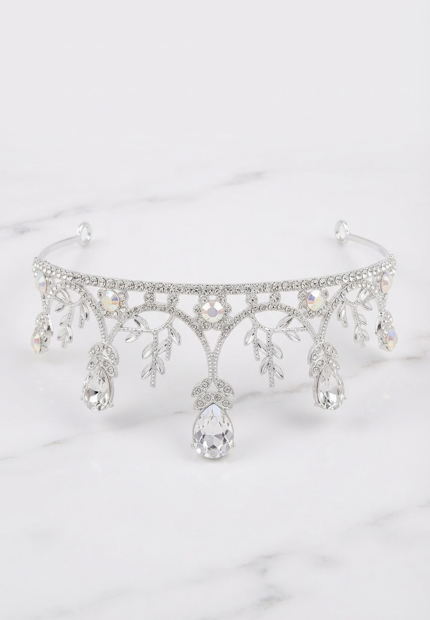 Cute Rhinestone Mini Tiara for Baby Photoshoot & Birthdays