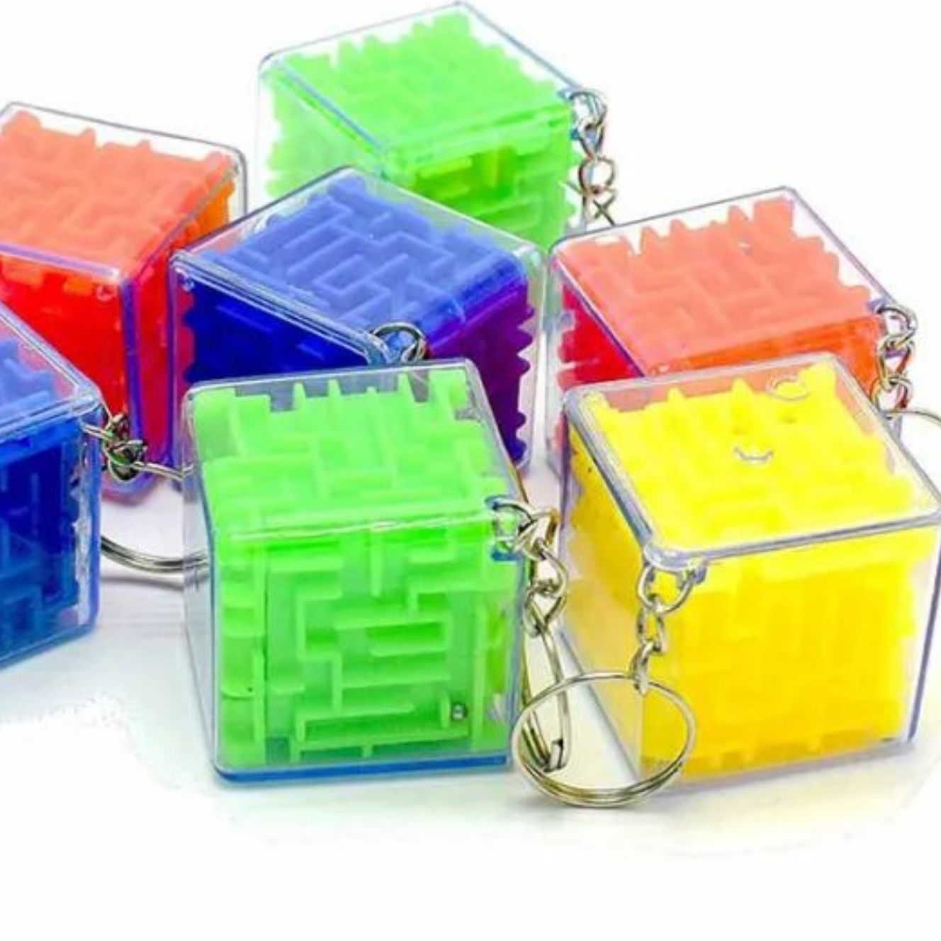 HOT DEALS NO1.Rolling Ball Maze Puzzle Cube Keychains for Kids - Pack of 1 ONLY89