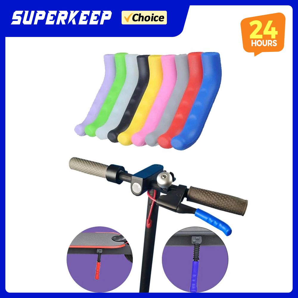 Anti slip Brake Handle Grips Silicone Gel Lever Cover For  M365 PRO Mi3 4 Pro Protector Sleeve Case Kickscooter Parts
