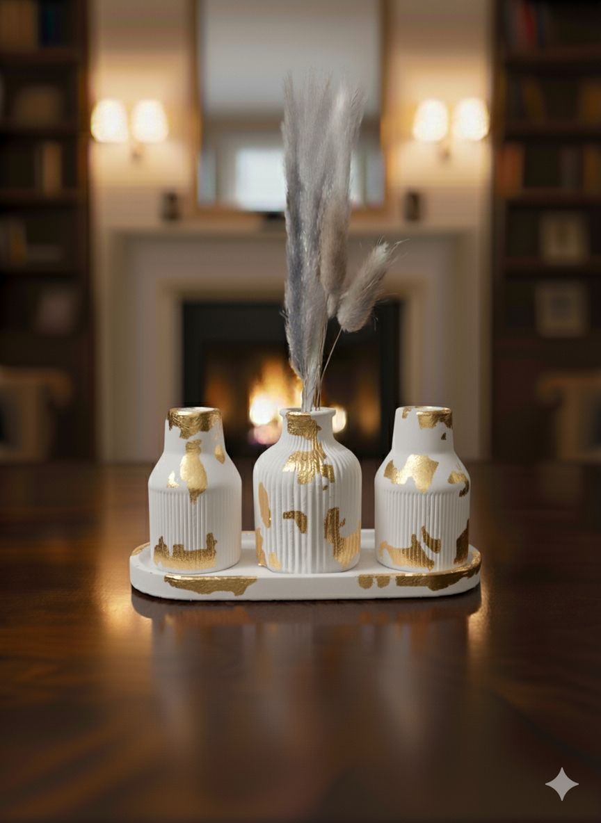 Creative Design Vase Ornaments Artistic Style, Decorations Suitable for Fireplace, Bedroom, Kitchen, and Living Room Decoration, office and theme based area