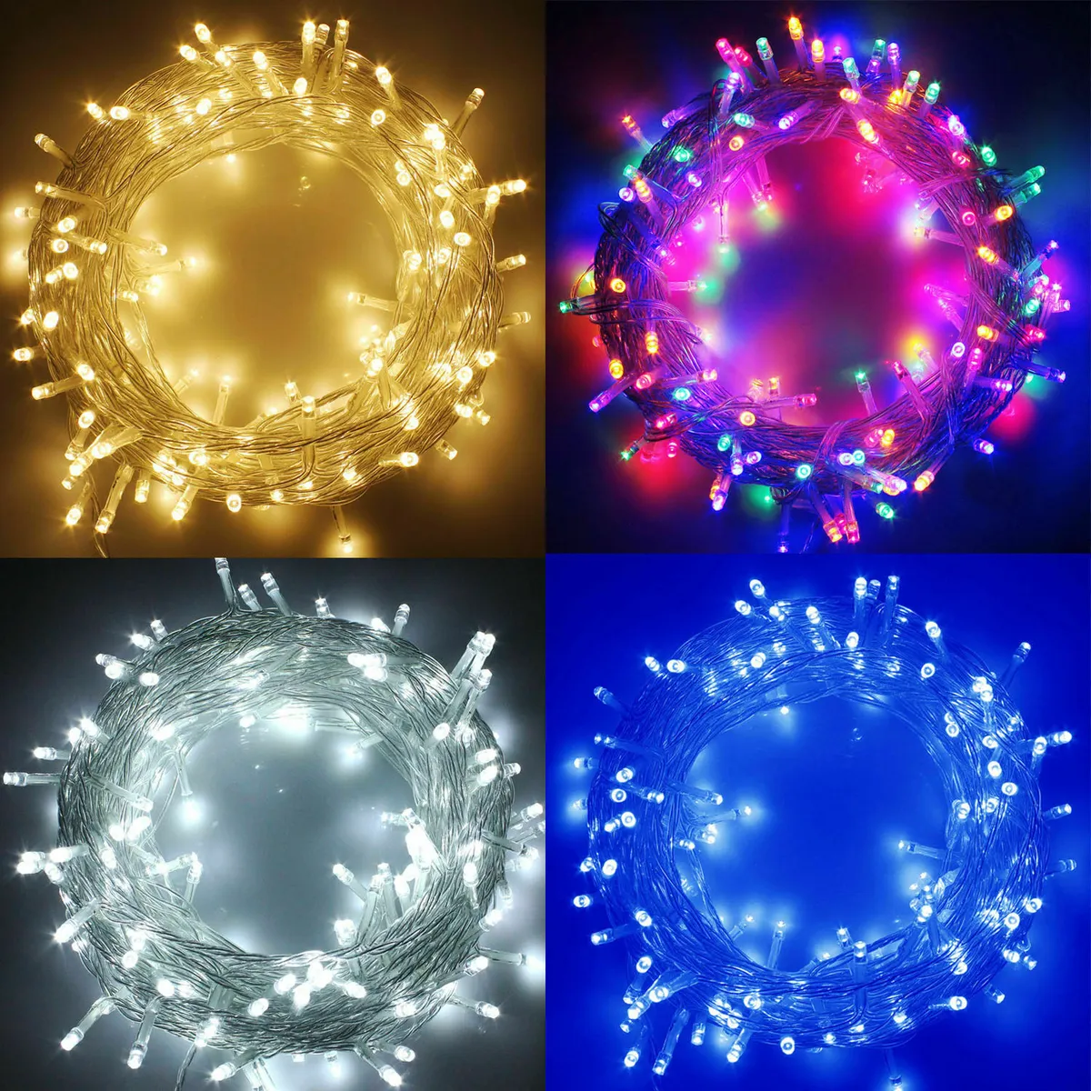 fairy lights 15 feet size String Lights golden colour, silver.green.blue. red many colors Christmas Lights Indoor Clear Wire, IP65 Warm Fairy Lights for Outdoor Indoor Bedroom Garden Christmas Tree Wedding(golden) price in Pakistan