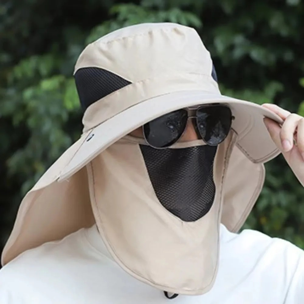 Outdoor Unisex Summer UV Protection Fishing Hat Breathable Sunshade Cap