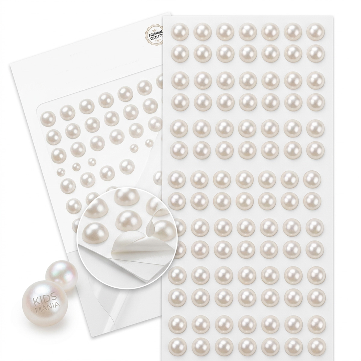 Large Pearl Hair Accessory,outus Hair Pearl Stickers Sheets.,pearl Face Gems Best Price in Bangladesh