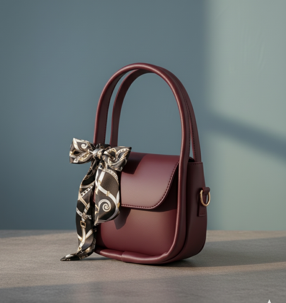 🎀 Elegant Ladies Multicolor Shoulder Bag 👜 | Fashion Crossbody Purse and top handle bag with Polka Dot Bow For Women ✨