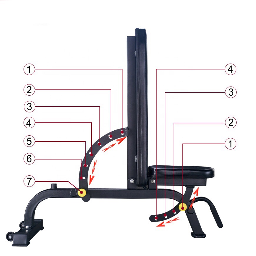 COMMERCIAL ADJUSTABLE BENCH - Weight Bench, Adjustable ...