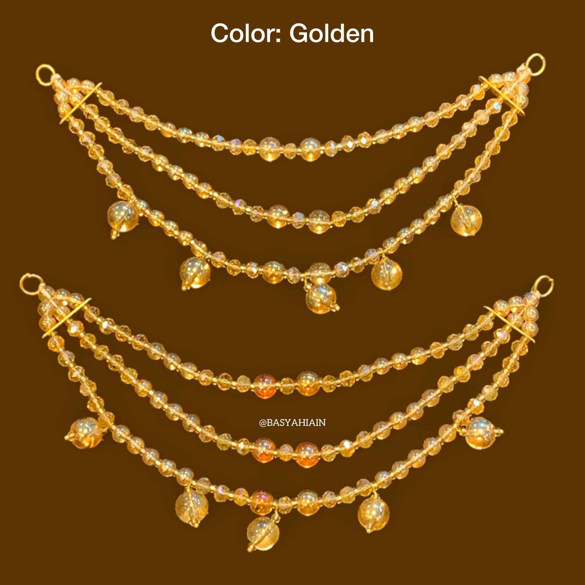 3 Layer Earrings Saharay For Bridals And Party Wear Available In Different Colors (Pair Pack)