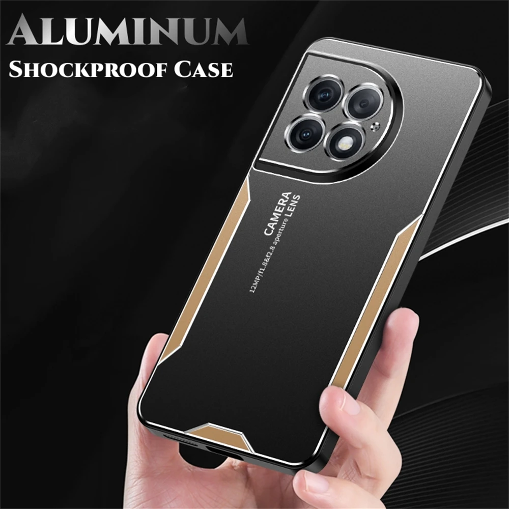 Armor Metal Phone Case for  One Plus 15 13 13R 12 12R 11R Ace2 Ace3 Ace5 Ace 5 3 2 Pro 3V Aluminium Metal Protent Cover