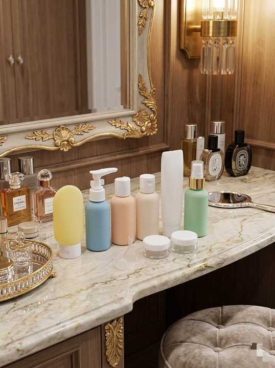 11pcs Travel Kit Bottles & Dispensers | Refillable Shampoo Lotion Face Wash Containers | Portable Travel Toiletry Set