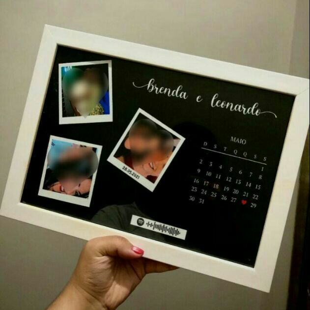 Customized photo frame with your pictures,calendars,anniversary's and Birthday's
