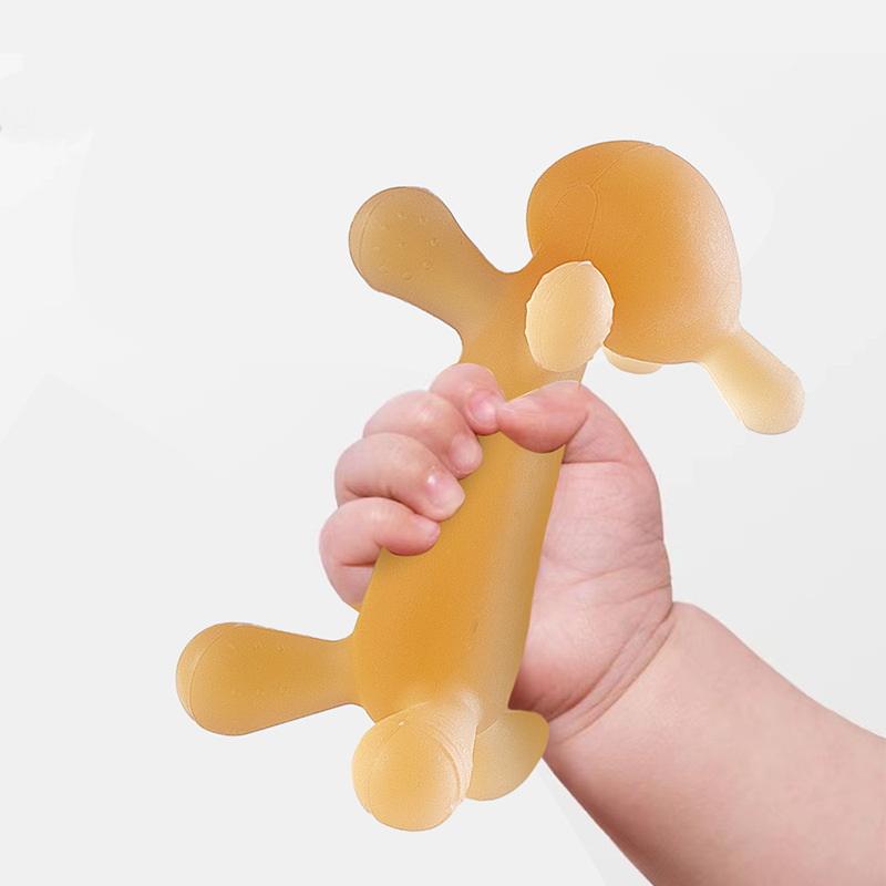 1Pcs Infant Rabbit Shape Silicone Teether Cares Baby Nursing Teething Toy Baby Teether Teething Pain-Relief Tool For Toddler