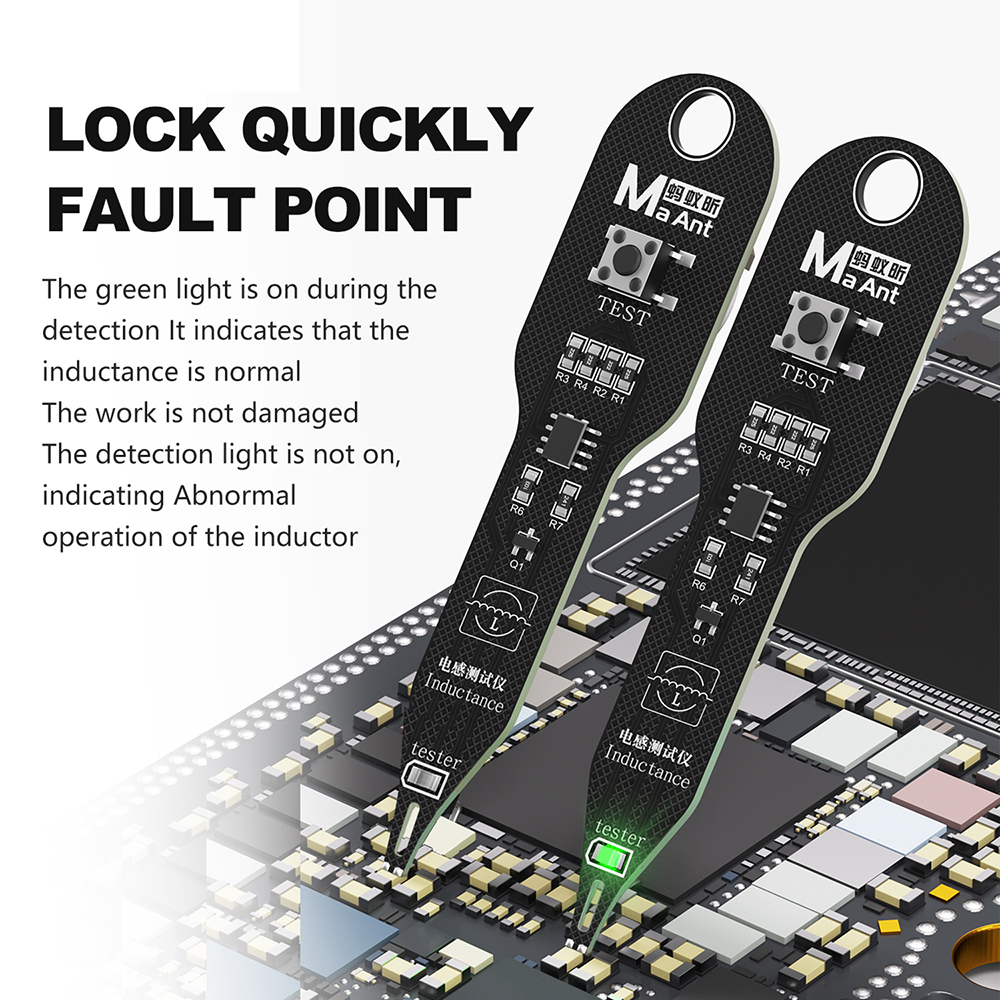 Inductance Tester M093 Tester Motherboard Coil Tester Inductor Detector Repair Tool Electromagnetic Induction Quick Fault Check