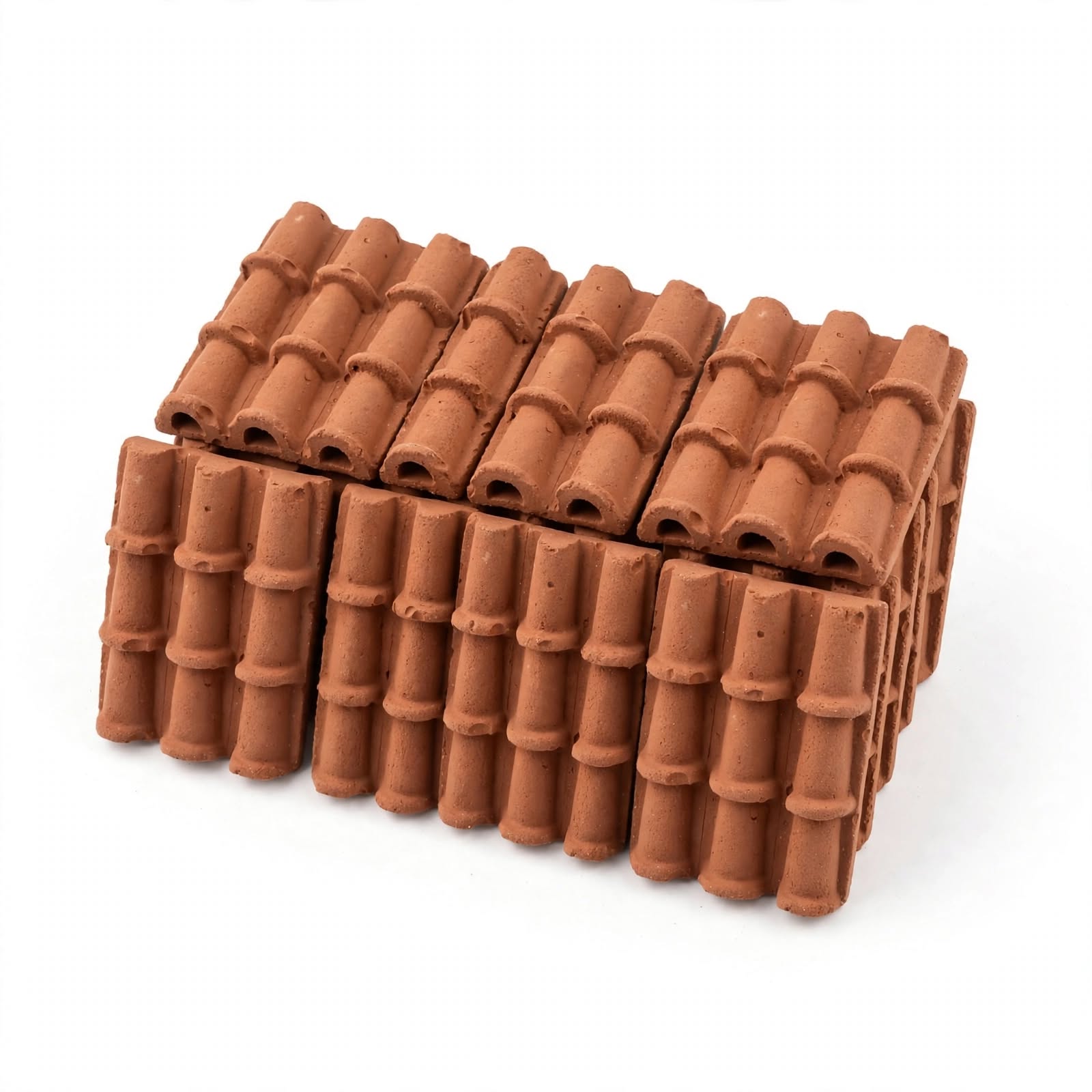 100 PCS Mini Clay Bricks for Miniature House Building | DIY Crafts | Doll House Construction | School Project Building Blocks
