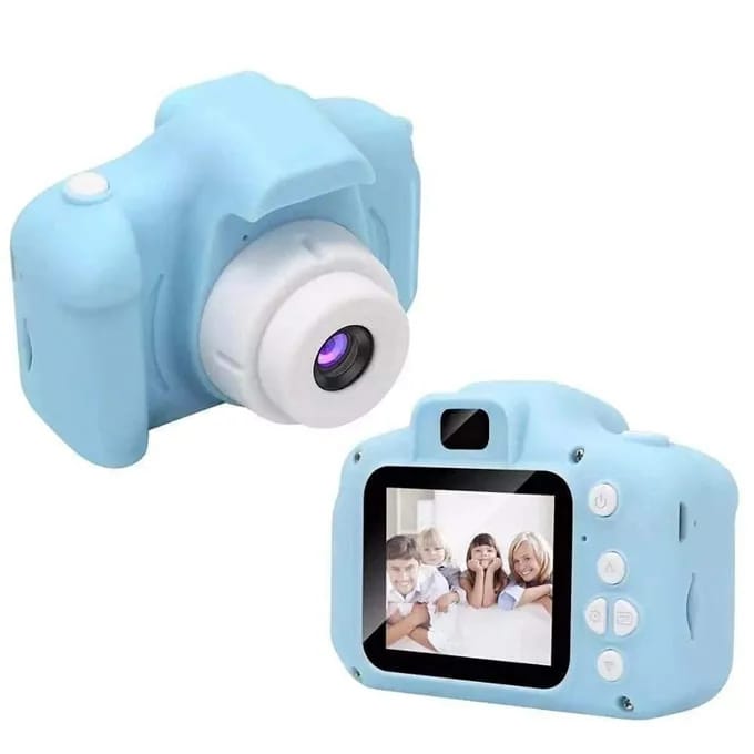 Kids Digital Camera with HD Display & Fun Stickers – Cute Blue Mini Camera for Children 📸