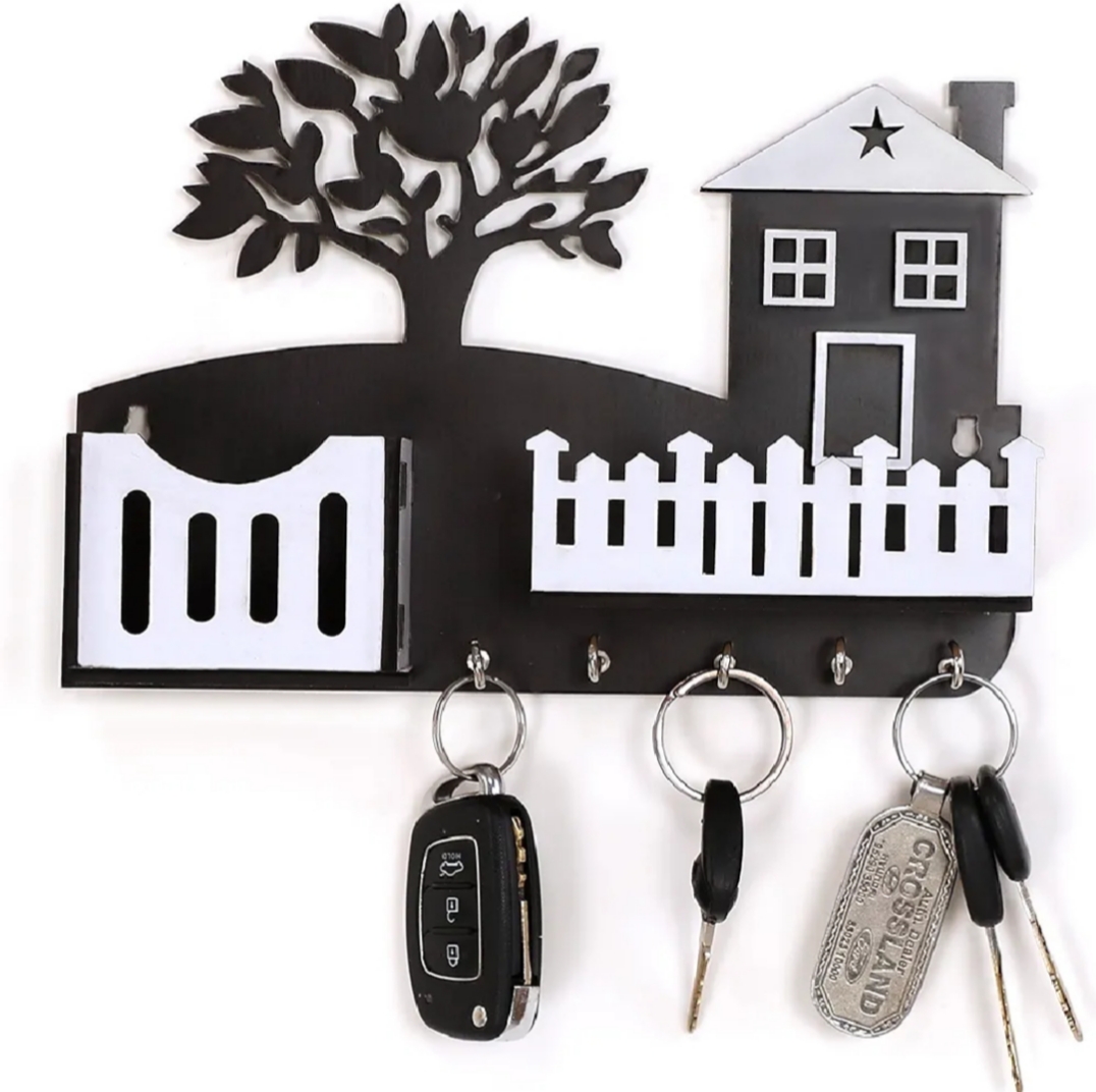 wooden mobile phone stand with key holder tree model mobile holder and versatile mobile charging stand wall mounted key holder smartphone charging holder