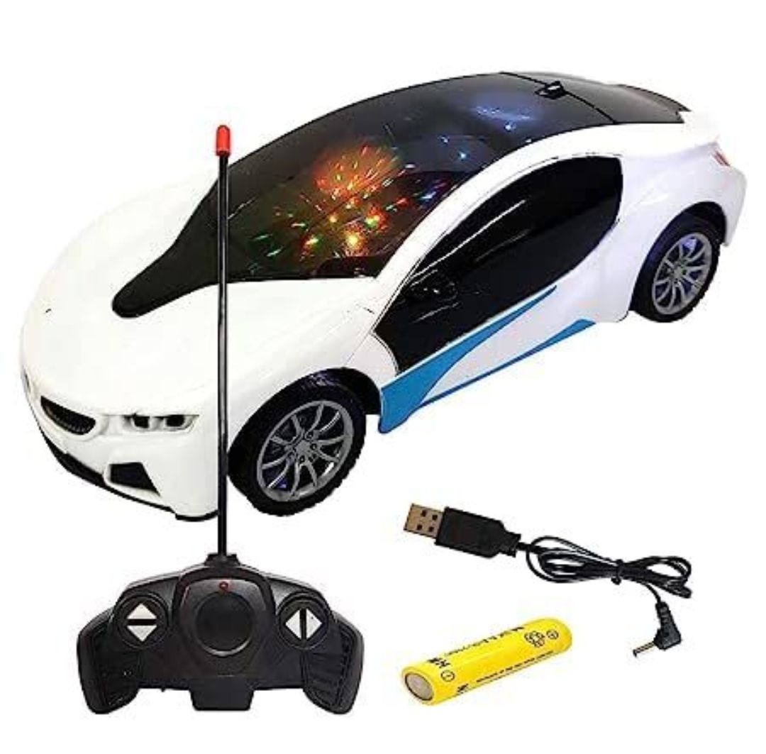 Remote Control Chargeable 3D Famous Car with Flashing Light, Radio Control Race car for Kids for 3-12 Year Old Boy Birthday Remote Control Car Rechargeable