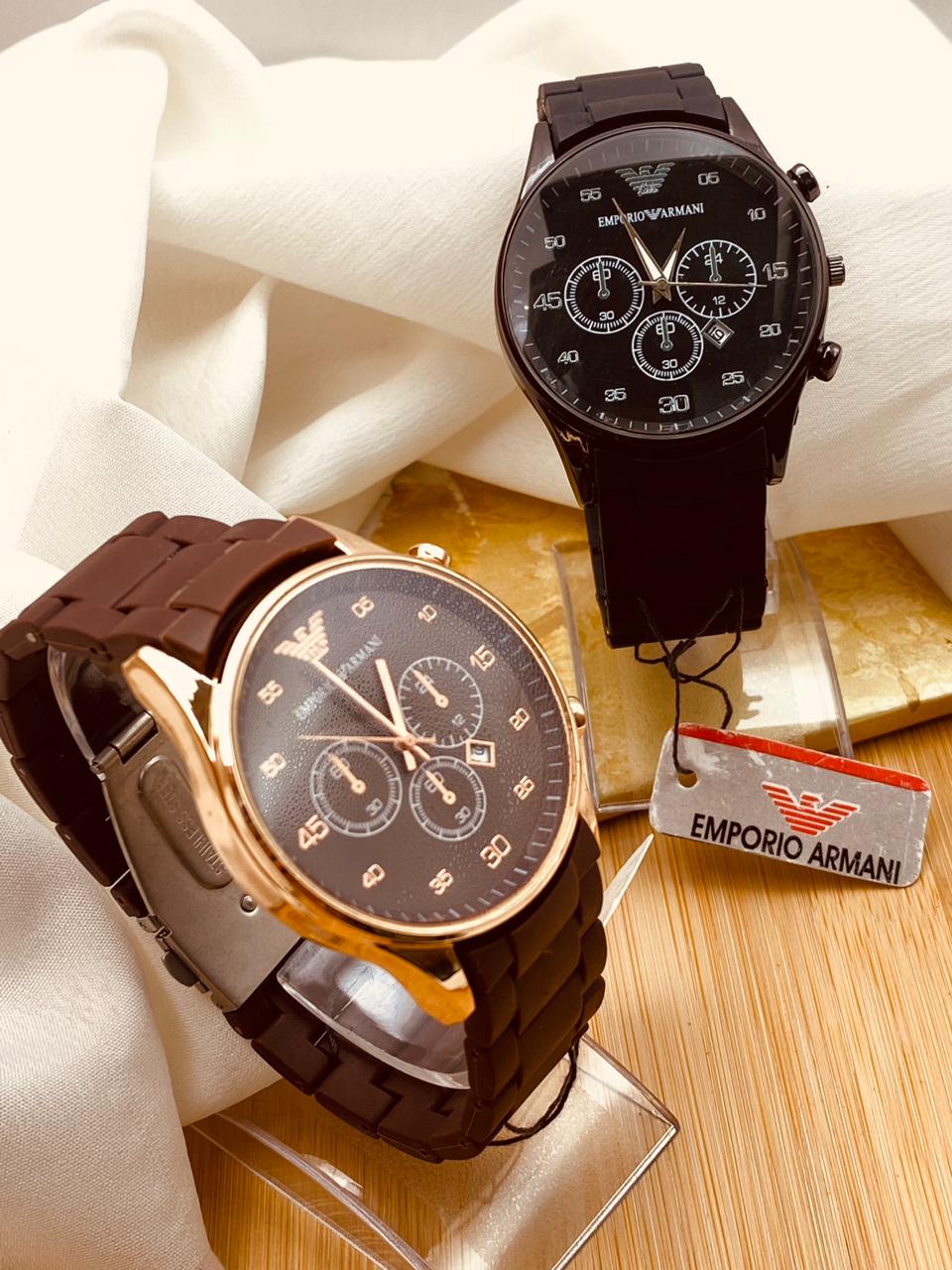 Armani watch and wallet set hotsell