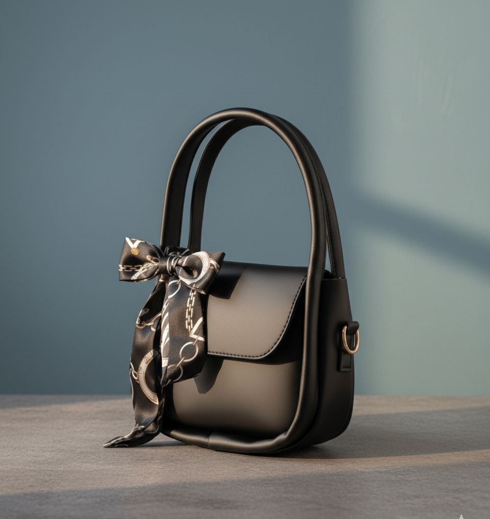 🎀 Elegant Ladies Multicolor Shoulder Bag 👜 | Fashion Crossbody Purse and top handle bag with Polka Dot Bow For Women ✨