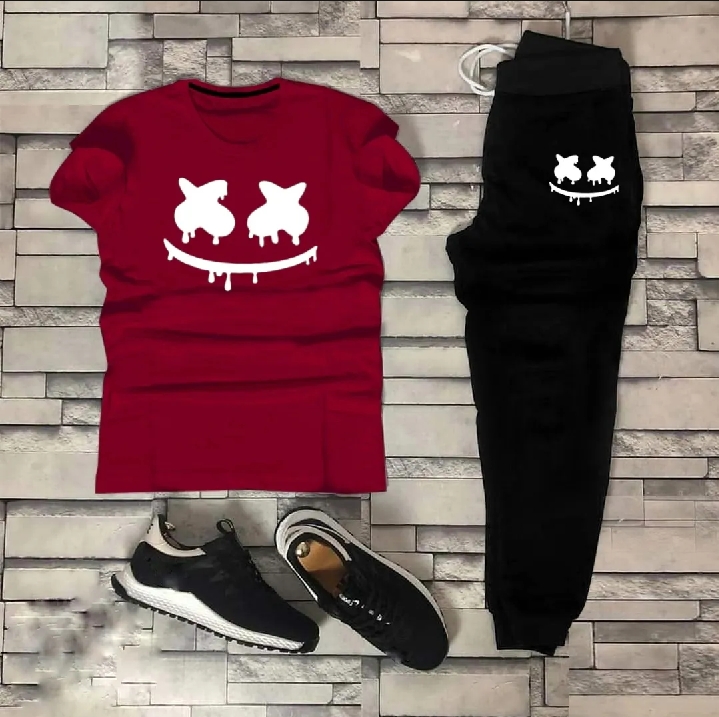 NEW ARRIVAL 2 PC PRINTED SUMMER TRACKSUIT FOR MEN _ SOFT AND COMFORTABLE FABRIC SUMMER TRACKSUIT FOR MEN _TRACKSUIT FOR MEN_ PREMIUM T SHIRT AND TROUSER SET PRINTED SUMMER TRACKSUIT FOR MEN_TRACKSUIT FOR BOYS
