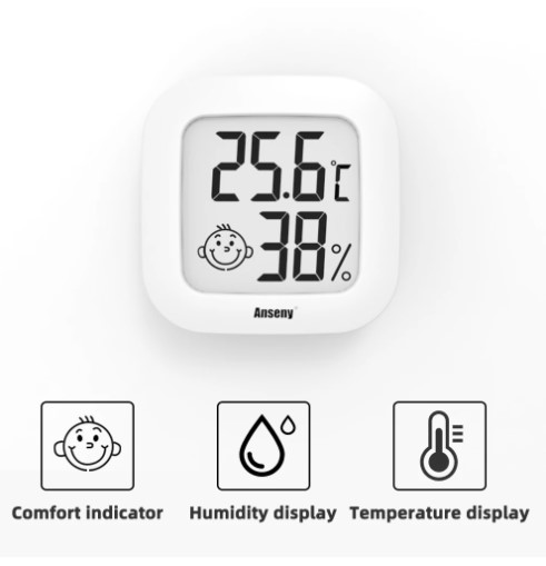 Mini LCD Digital Thermometer Hygrometer Indoor Room Electronic Temperature Humidity Meter Sensor Gauge Weather Station For Home